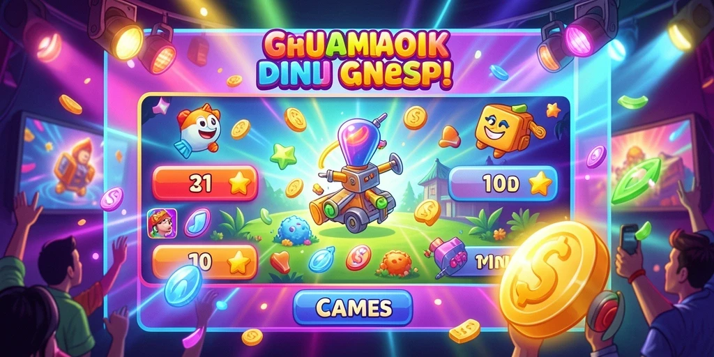Ilustrasi mode multiplayer dengan pemain bersaing.