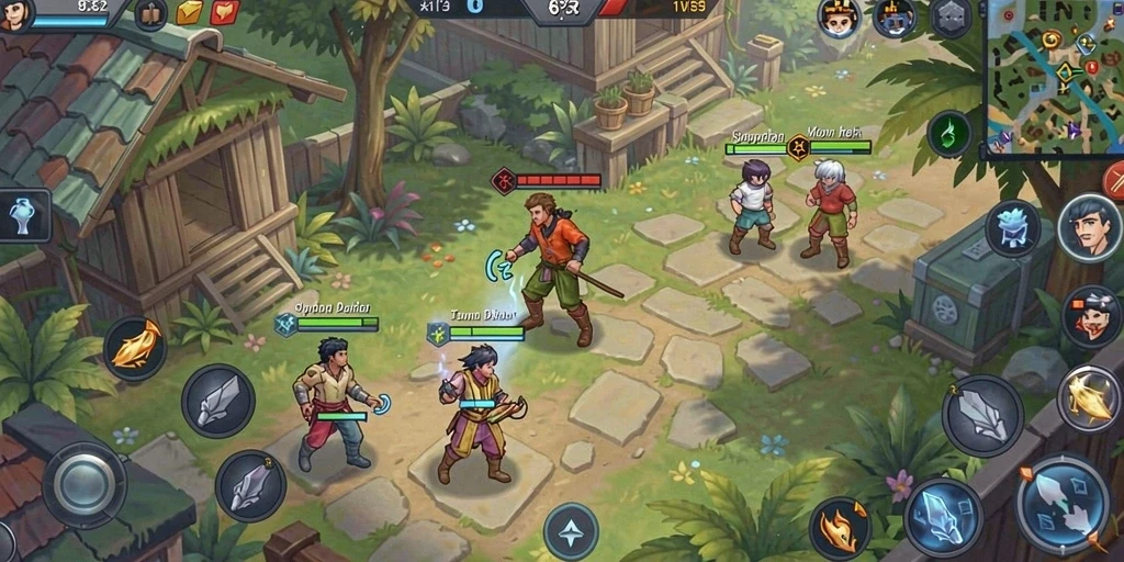 Fitur multiplayer yang memungkinkan bermain bersama teman.