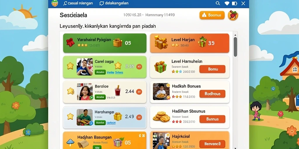 Screenshot memperlihatkan berbagai item yang bisa dikumpulkan.